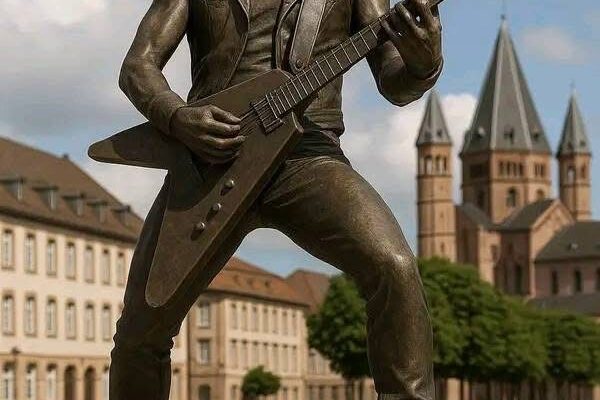 Mainz, West Germany, has built a statue honoring Wolf Hoffmann, widely regarded as one of the most influential guitarists in heavy metal history