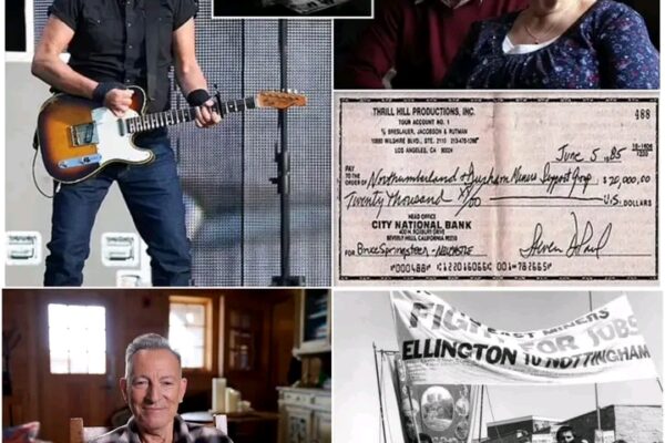 HEARTBREAKING NEWS: Bruce Springsteen made a secret $20,000 donation to the Sunderland miners four decades ago, expressing his deep support with the words