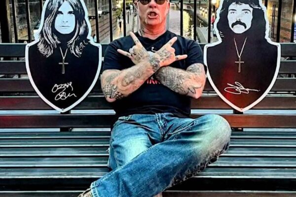James Hetfield indeed made a heartfelt pilgrimage to the Black Sabbath Bridge in Birmingham on July 1, 2025, ahead of the legendary “Back to the Beginning” concert.