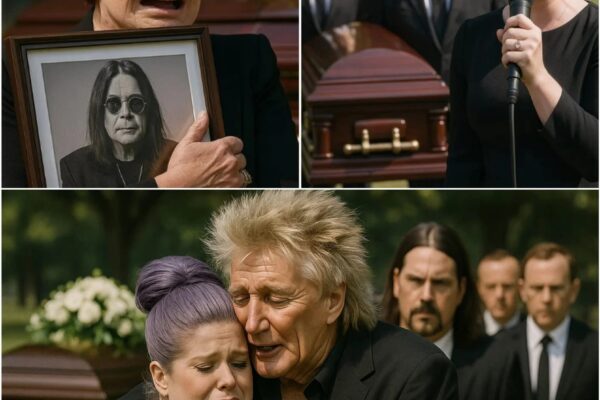 At Ozzy Osbourne’s tearful funeral, emotions ran deeper than words could capture. A heavy silence blanketed the room as mourners gathered beneath the soft glow of candlelight, honoring the Prince of Darkness with reverence and sorrow.
