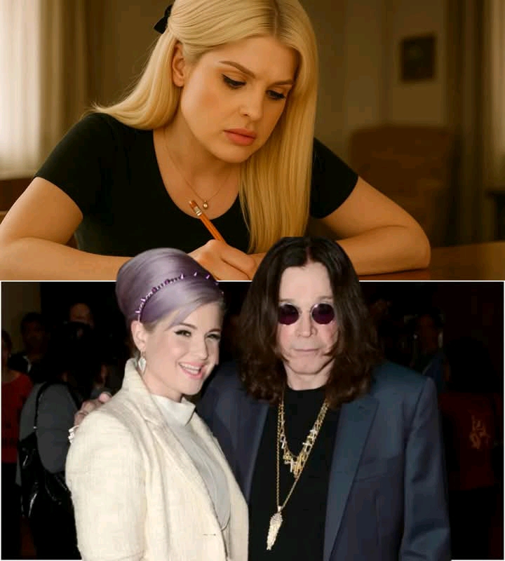 A LOVE STORY’S FINAL SONG: The world of music has gone quiet as Kelly Osbourne, at 40, steps out of the spotlight not for herself, but for him — her father. At the family home where they once shared laughter and late-night talks, she now spends her days on the same porch where Ozzy Osbourne loved to sit, holding her journal not to write another TV script or song, but to pen a final tribute exclusively for the man who shaped her life. Those who have read pieces of her words describe them not as a farewell to fans, but as “a daughter’s last love letter whispered to her father’s soul,” carrying the scent of their family’s wildest memories and the dust of every road Ozzy traveled on his way to becoming a legend