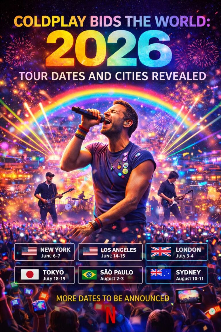 Coldplay Bids the World: 2026 Tour Dates and Cities Revealed