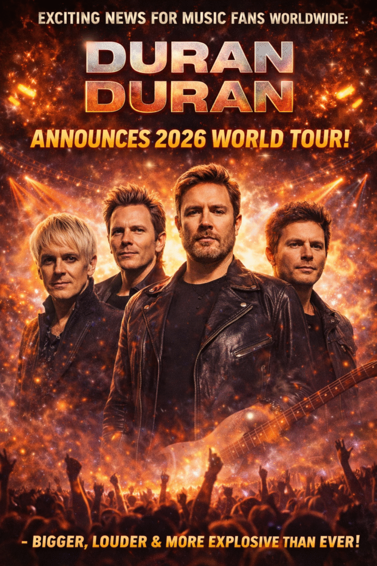 Exciting news for music fans worldwide: Duran announces 2026 world tour — bigger, louder, and more explosive than ever!