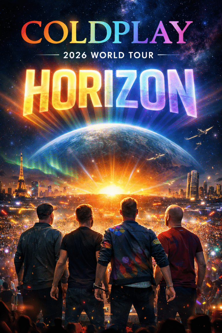 Coldplay are officially back on the road in 2026, and this time the band is reaching even further with the announcement of their brand-new world tour, HORIZON.