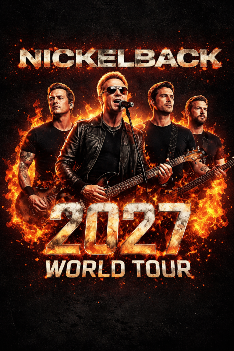 Nickelback announces 2027 world tour — bigger, louder, and more explosive than ever!