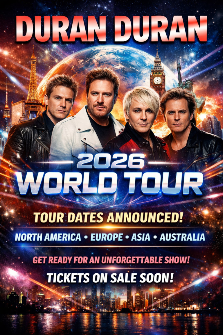 Duran Duran have officially unveiled their much-anticipated 2026 world tour dates, igniting excitement across their global fanbase and reaffirming their enduring legacy as one of pop music’s most iconic acts.