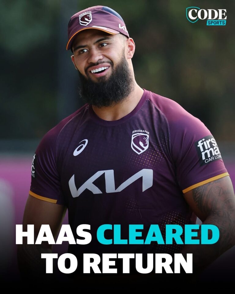 In a major boost for his side, star prop Payne Haas has been cleared for an earlier-than-expected return, easing concerns that he would be sidelined for an extended period.