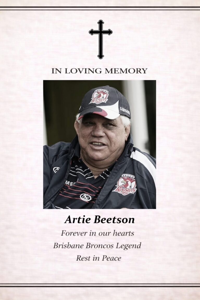 Heartbreaking news has sent shockwaves through the rugby league community, as fans across generations reflect on the extraordinary legacy of Artie Beetson.
