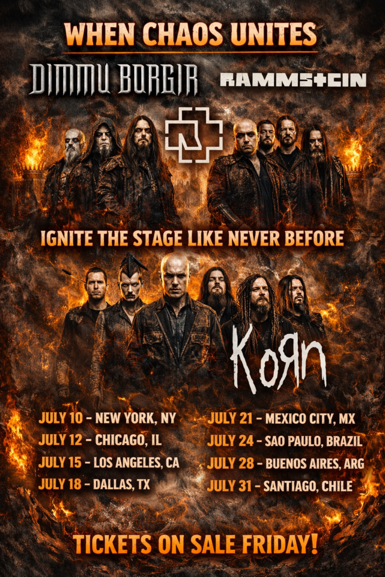 When Chaos Unites: Dimum Borgir Rammstein & Korn Ignite the Stage Like Never Before, Details, Dates and Cities