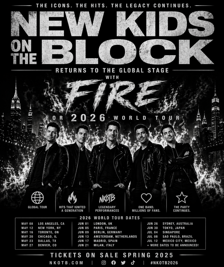 New kids on the block Returns to the Global Stage with Fire for 2026 World Tour